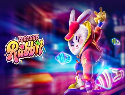 Símbolo Wild do Fortune Rabbit com função de substituição e prêmio de até 200x